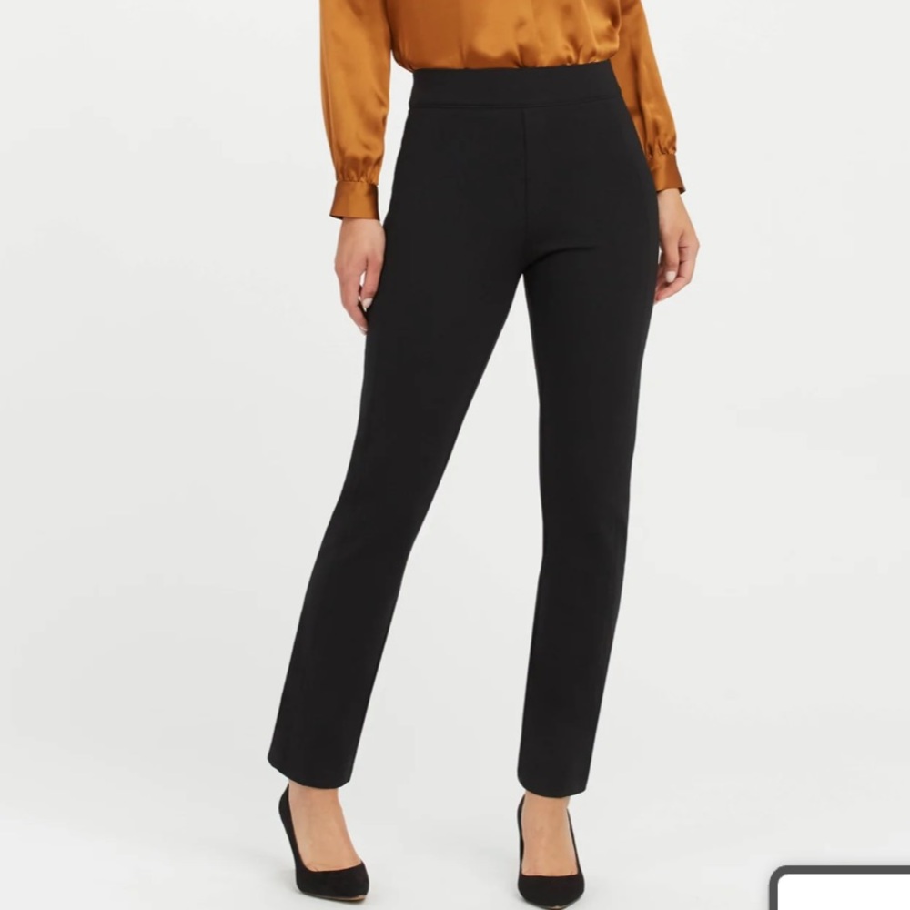 NEW SPANX The Perfect Black Slim Straight Pants in size Large